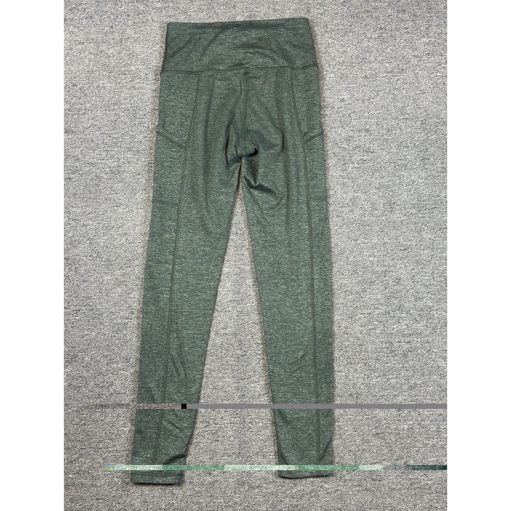 Aerie Heather Green Chlll Play Move Leggins Side Pockets Size Small Yoga Active